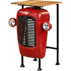 VidaXL Meuble De Bar Bois Massif De Manguier 60x60x107 Cm 3 Pcs - Rouge -Table haute et bar Soldes 10260070 3