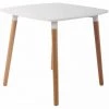 DéCOSHOP26 Table De Cuisine Table D'appoint En Bois Couleur Blanc Hauteur 75 Cm - Blante -Table haute et bar Soldes 10318180 1