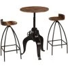 Mobilier De Bar Bois De Récupération Massif 3 Pcs VidaXL