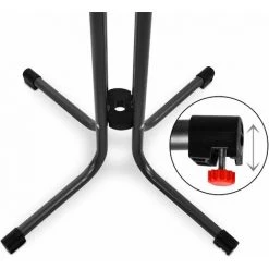 Beautissu Table Haute Pliante Outdoor Sylt Gris, 70cm (∅) -Table haute et bar Soldes 12432268 5