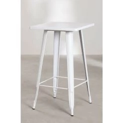 Table Haute Carrée En Acier LIX SKLUM Acier - Blanc 10 Table Haute Carrée En Acier LIX SKLUM Acier - Blanc -Table haute et bar Soldes 12842489 4