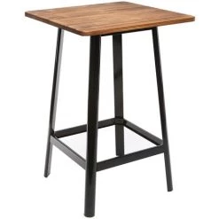 MILIBOO Table De Bar Design JONES - Noir - Noir 8 MILIBOO Table De Bar Design JONES - Noir - Noir -Table haute et bar Soldes 13151392 2