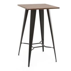 MILIBOO Table De Bar Métal Noir HOCKER - Noir -Table haute et bar Soldes 13151683 2