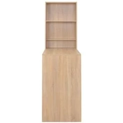 Table De Bar Avec Armoire 115x59x200 Cm Couleur De Chêne VidaXL -Table haute et bar Soldes 13201171 3