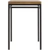 MILIBOO Table Haute Carrée En Manguier Massif Et Métal Noir YPSTER - Bois Clair / Noir -Table haute et bar Soldes 13205151 1