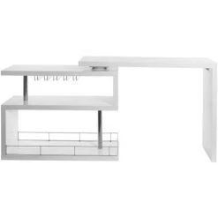 MILIBOO Bar Design Laqué Blanc Amovible MAX - Blanc Laqué 8 MILIBOO Bar Design Laqué Blanc Amovible MAX - Blanc Laqué -Table haute et bar Soldes 13221444 3
