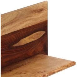Etagères Murales 2 Pcs Bois De Sesham Massif 58x26x20 Cm VidaXL -Table haute et bar Soldes 13315389 5