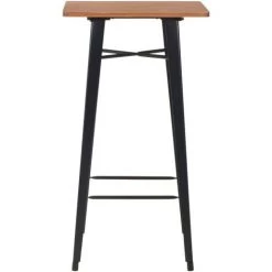 VidaXL Mobilier De Bar 3 Pcs Acier Noir - Noir -Table haute et bar Soldes 13511933 3