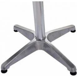 Bc-elec - BS11011-6 Table Haute De Bar / Réception Ø60Cm, Mange Debout En Aluminium, H: 70 Ou 110 Cm - Gris -Table haute et bar Soldes 138799 3