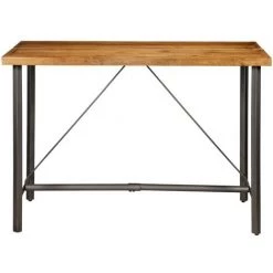 VIDAXL Table De Bar Teck Recyclé Massif 150 X 70 X 106 Cm - Brun - Meubles/Tables/Tables De Salle à Manger Et De Cuisine - Brun - Brun -Table haute et bar Soldes 14077583 3