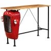 VIDAXL Table De Bar Bois De Manguier 60x150x107 Cm Rouge Tracteur - Meubles/Tables/Tables De Salle à Manger Et De Cuisine - Rouge - Rouge -Table haute et bar Soldes 14077835 1