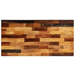 VIDAXL Ensemble De Bar 5 Pcs Bois Massif Recyclé Et Cuir De Chèvre - Brun - Ensembles De Meubles De Cuisine Et De Salle à Manger - Brun - Brun -Table haute et bar Soldes 14077868 4