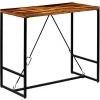 VIDAXL Table De Bar Bois Recyclé Solide 120 X 60 X 106 Cm - Brun - Meubles/Tables/Tables De Salle à Manger Et De Cuisine - Brun - Brun