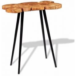 HELLOSHOP26 Table Haute Mange Debout Bar Bistrot Bois D'acacia Massif 110 Cm - Bois 11 HELLOSHOP26 Table Haute Mange Debout Bar Bistrot Bois D'acacia Massif 110 Cm - Bois -Table haute et bar Soldes 14120710 5