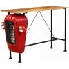 HELLOSHOP26 Table Haute Mange Debout Bar Bistrot Bois De Manguier 150 Cm Rouge Tracteur - Bois 1 HELLOSHOP26 Table Haute Mange Debout Bar Bistrot Bois De Manguier 150 Cm Rouge Tracteur - Bois -Table haute et bar Soldes 14120738 1