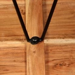 HELLOSHOP26 Table Haute Mange Debout Bar Bistrot Bois Massif De Sesham 107 Cm - Bois -Table haute et bar Soldes 14120746 2