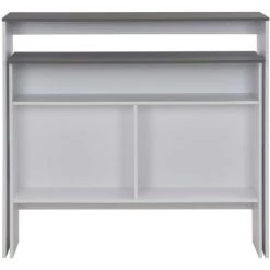 HELLOSHOP26 Table Haute Mange Debout Bar Bistrot Avec 2 Dessus De Table Blanc 130 Cm - Blanc 10 HELLOSHOP26 Table Haute Mange Debout Bar Bistrot Avec 2 Dessus De Table Blanc 130 Cm - Blanc -Table haute et bar Soldes 14120768 4
