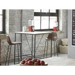 Table à Diner Bar Edena - Atmosphera - Bois 9 Table à Diner Bar Edena - Atmosphera - Bois -Table haute et bar Soldes 15105699 3