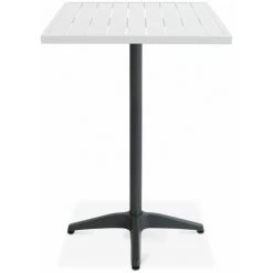 MOBEVENTPRO Pied De Table Mange Debout En Aluminium Gris -Table haute et bar Soldes 15816711 4
