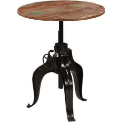 HELLOSHOP26 Table Haute Mange Debout Bar Bistrot Bois De Récupération Massif 75 Cm - Bois 11 HELLOSHOP26 Table Haute Mange Debout Bar Bistrot Bois De Récupération Massif 75 Cm - Bois -Table haute et bar Soldes 15836675 5