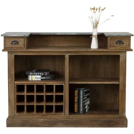 RENDEZ VOUS DéCO Meuble De Bar Spritz - Marron 3 RENDEZ VOUS DéCO Meuble De Bar Spritz - Marron