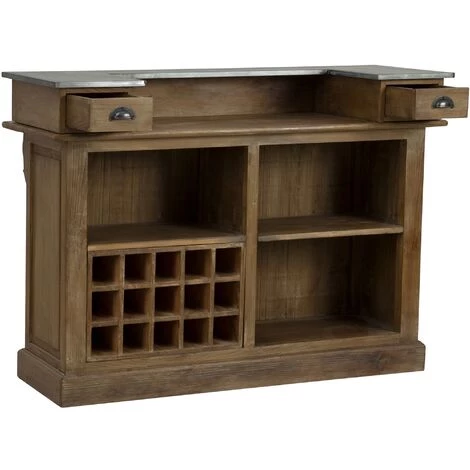 RENDEZ VOUS DéCO Meuble De Bar Spritz - Marron 6 RENDEZ VOUS DéCO Meuble De Bar Spritz - Marron – Image 4