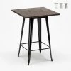 AHD AMAZING HOME DESIGN Table Haute Pour Tabourets Tolix Industriel En Métal Acier Et Bois 60x60 Welded | Couleur: Noir 2 AHD AMAZING HOME DESIGN Table Haute Pour Tabourets Tolix Industriel En Métal Acier Et Bois 60x60 Welded | Couleur: Noir -Table haute et bar Soldes 16938906 1
