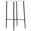 Table De Bar 60x60x111 Cm MDF Blanc VidaXL -Table haute et bar Soldes 17021774 1