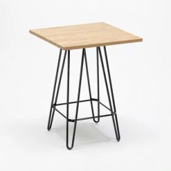 AHD AMAZING HOME DESIGN Table Haute Industrielle 60x60 Métal Acier Bois Bolt | Couleur: Beige 9 AHD AMAZING HOME DESIGN Table Haute Industrielle 60x60 Métal Acier Bois Bolt | Couleur: Beige -Table haute et bar Soldes 17341313 3