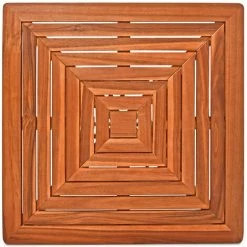 DEUBA Table De Bar Carrée Jardin Terrasse En Bois D'acacia Table Haute 75x75x110cm Événements Fêtes -Table haute et bar Soldes 18473322 3