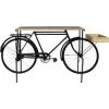 MADE IN MEUBLES Console Vélo En Métal Noir Tata - Noir -Table haute et bar Soldes 18480030 1
