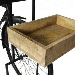 MADE IN MEUBLES Console Vélo En Métal Noir Tata - Noir 9 MADE IN MEUBLES Console Vélo En Métal Noir Tata - Noir -Table haute et bar Soldes 18480030 4