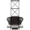 MADE IN MEUBLES Bar Jeep En Métal Noir Tata - Noir -Table haute et bar Soldes 18512830 1