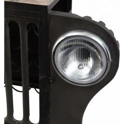 MADE IN MEUBLES Bar Jeep En Métal Noir Tata - Noir 9 MADE IN MEUBLES Bar Jeep En Métal Noir Tata - Noir -Table haute et bar Soldes 18512830 4