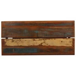 Ensemble De Bar 7 Pcs Bois De Récupération Et Cuir Véritable Modèle 1 VidaXL -Table haute et bar Soldes 18654128 5