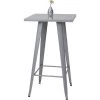 Table Haute HHG-906, Métal, Design Industriel 105x60x60cm ~ Gris -Table haute et bar Soldes 18941805 1
