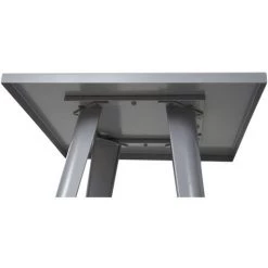 Table Haute HHG-906, Métal, Design Industriel 105x60x60cm ~ Gris -Table haute et bar Soldes 18941805 4