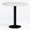 Table De Bar Ronde En Marbre Chack SKLUM Marbre - Ø60 Cm Blanc -Table haute et bar Soldes 19053526 1