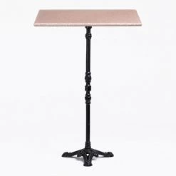 Table Haute De Bar En Terrazzo Lupin Slim SKLUM Terrazo NOIR - NOIR