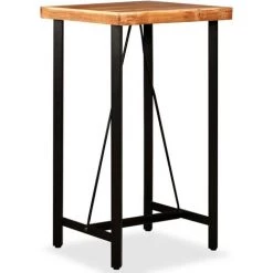 YOUTHUP Table De Bar Bois Massif De Sesham 60 X 60 X 107 Cm