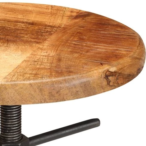 YOUTHUP Chaises De Bar 2 Pcs Bois De Manguier Solide 6 YOUTHUP Chaises De Bar 2 Pcs Bois De Manguier Solide – Image 4