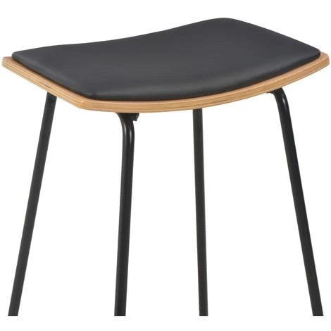 ASUPERMALL Mobilier De Bar 3 Pcs Acier Noir 6 ASUPERMALL Mobilier De Bar 3 Pcs Acier Noir – Image 4