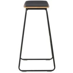 ASUPERMALL Mobilier De Bar 3 Pcs Acier Noir 11 ASUPERMALL Mobilier De Bar 3 Pcs Acier Noir -Table haute et bar Soldes 19768157 5