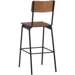ASUPERMALL Mobilier De Bar 3 Pcs Acier Marron Noir 11 ASUPERMALL Mobilier De Bar 3 Pcs Acier Marron Noir -Table haute et bar Soldes 19768159 5