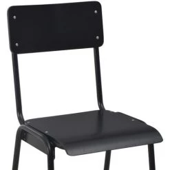 ASUPERMALL Mobilier De Bar 3 Pcs Acier Noir -Table haute et bar Soldes 19768163 5