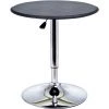 HOMCOM Table De Bar Table Bistro Chic Style Contemporain Table Ronde Hauteur Réglable 67-93 Cm Ø 63 Cm Plateau Pivotant 360° Métal Chromé PVC Noir 2 HOMCOM Table De Bar Table Bistro Chic Style Contemporain Table Ronde Hauteur Réglable 67-93 Cm Ø 63 Cm Plateau Pivotant 360° Métal Chromé PVC Noir -Table haute et bar Soldes 19842650 1