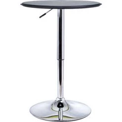 HOMCOM Table De Bar Table Bistro Chic Style Contemporain Table Ronde Hauteur Réglable 67-93 Cm Ø 63 Cm Plateau Pivotant 360° Métal Chromé PVC Noir 11 HOMCOM Table De Bar Table Bistro Chic Style Contemporain Table Ronde Hauteur Réglable 67-93 Cm Ø 63 Cm Plateau Pivotant 360° Métal Chromé PVC Noir -Table haute et bar Soldes 19842650 5