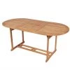 YOUTHUP Table De Jardin 180x90x75 Cm Bois De Teck Solide Mobilier De Jardin - Marron -Table haute et bar Soldes 20448261 1