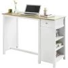Table Haute De Bar Table De Cuisine Mange-Debout– Blanc Lxlxh 120x55x90cm,SoBuy FWT64-WN -Table haute et bar Soldes 20801398 1
