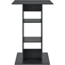 Table De Bar Visby 3 Étagères 70 X 70 X 110 Cm Gris Foncé [en.casa] -Table haute et bar Soldes 20890115 4